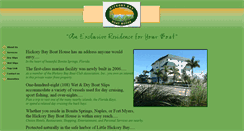 Desktop Screenshot of hickorybayboathouse.com